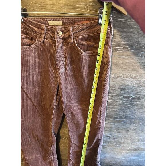 Pilcro Anthropologie Pants Size 25 Petite Light Blush Pink Serif Corduroy - Picture 3 of 7